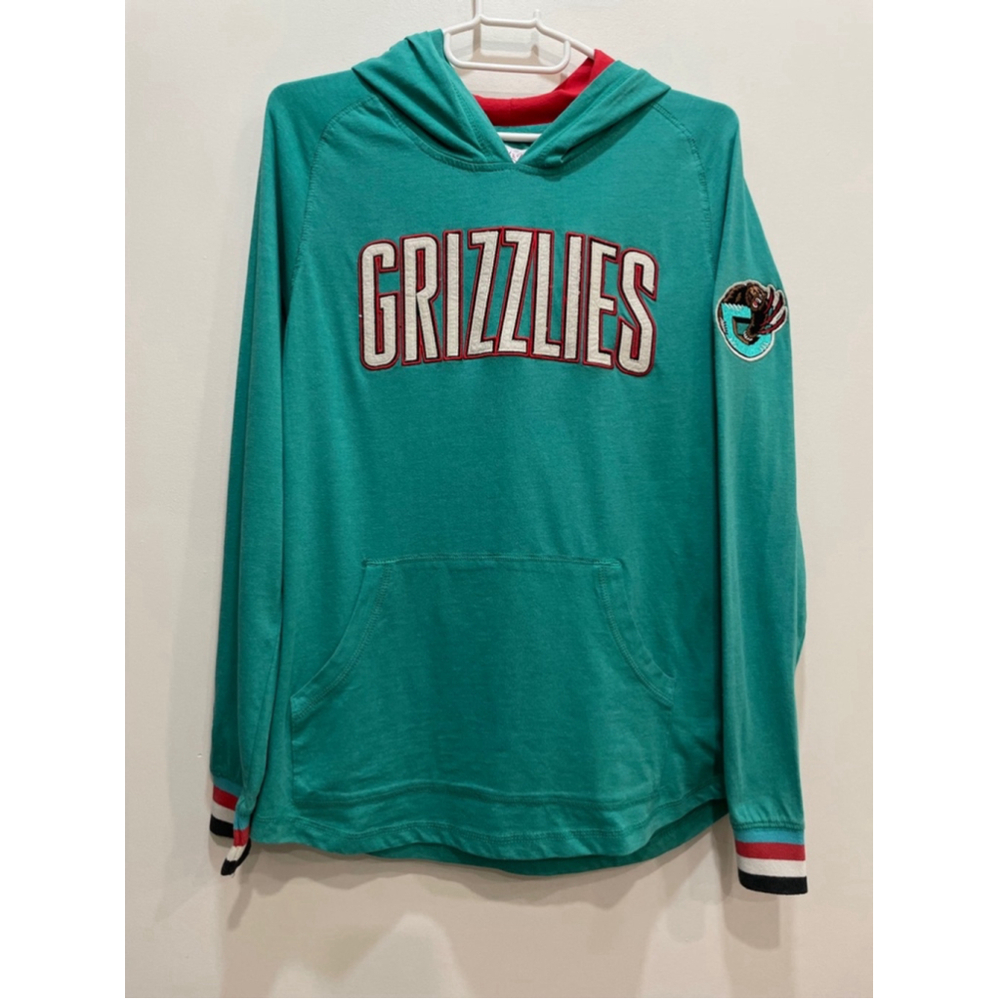 Mitchell & Ness Vancouver Grizzlies Hardwood Classics NBA Hoodie Large Teal